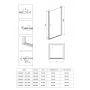 Kabina prysznicowa 90x90 cm kwadratowa czarny mat/szkło przezroczyste KKNNW09W09 Deante Kerria Plus zdj.6