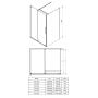 Kabina prysznicowa 90x90 cm kwadratowa chrom połysk/szkło przezroczyste KPN0P09P09 Deante Kerria Plus zdj.5