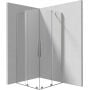 Kabina prysznicowa 80x80 cm kwadratowa szczotkowany/szkło przezroczyste KPNFP08P08 Deante Prizma zdj.1