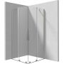 Kabina prysznicowa 100x100 cm kwadratowa szczotkowany/szkło przezroczyste KPNFP10P10 Deante Prizma zdj.1