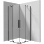 Kabina prysznicowa 100x100 cm kwadratowa czarny mat/szkło przezroczyste KPNNP10P10 Deante Prizma zdj.1