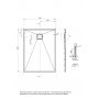 Brodzik prostokątny 120x90 cm beżowy KQR543B Deante Correo zdj.2