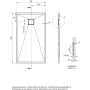 Brodzik prostokątny 120x70 cm biały KQRA73B Deante Correo zdj.2