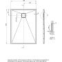 Brodzik prostokątny 120x90 cm czarny KQRN43B Deante Correo zdj.2