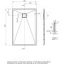 Brodzik prostokątny 120x80 cm czarny KQRN44B Deante Correo zdj.2