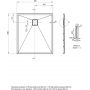 Brodzik prostokątny 100x90 cm czarny KQRN45B Deante Correo zdj.2