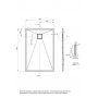 Brodzik prostokątny 140x90 cm czarny KQRN47B Deante Correo zdj.2