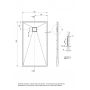 Brodzik prostokątny 140x80 cm antracyt KQRT48B Deante Correo zdj.2