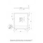 Brodzik prostokątny z maskownicą 90x80 cm biały KSKA00809B Deante Silia zdj.2