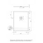 Brodzik prostokątny z maskownicą 130x100 cm biały KSKA01013B Deante Silia zdj.2