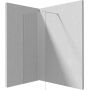 Ścianka prysznicowa walk-in 100 cm chrom połysk/szkło przezroczyste KTJ030P Deante Prizma zdj.1