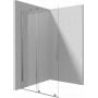 Ścianka prysznicowa walk-in 100 cm chrom połysk/szkło przezroczyste KTJ030R Deante Prizma zdj.4