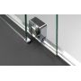 Ścianka prysznicowa walk-in 140 cm chrom połysk/szkło przezroczyste KTJ034R Deante Prizma zdj.7