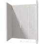 Ścianka prysznicowa walk-in 100 cm biały mat/szkło przezroczyste KTJA30R Deante Prizma zdj.1