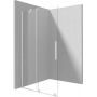Ścianka prysznicowa walk-in 100 cm biały mat/szkło przezroczyste KTJA30R Deante Prizma zdj.5
