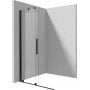 Ścianka prysznicowa walk-in 80 cm czarny mat/szkło przezroczyste KTJN38R Deante Prizma zdj.6