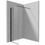 Ścianka prysznicowa walk-in 60 cm czarny mat/szkło przezroczyste KTSN86P Deante Kerria Plus zdj.1