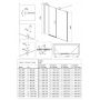 Drzwi prysznicowe 120 cm uchylne chrom połysk/szkło przezroczyste KTSU045P Deante Kerria Plus zdj.7