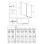 Drzwi prysznicowe 80 cm uchylne chrom połysk/szkło przezroczyste KTSW042P Deante Kerria Plus zdj.7