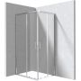 Kabina prysznicowa 100x80 cm prostokątna chrom połysk/szkło przezroczyste KYC0018P Deante Funkia Evo zdj.1