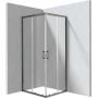 Kabina prysznicowa 90x80 cm prostokątna grafitowy szczotkowany/szkło przezroczyste KYCD089P Deante Funkia Evo zdj.1