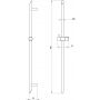 Drążek prysznicowy 80 cm NQSA51D Deante Silia zdj.2