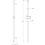 Drążek prysznicowy 80 cm NQSN51D Deante Silia zdj.2