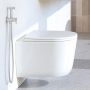 Miska WC z deską wolnoopadającą wisząca bez kołnierza spłukiwanie wirowe biały CDJD6ZPW Deante Jasmin zdj.6