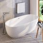 Wanna wolnostojąca 150x73.5 cm owalna biała KDU015W Deante Alpinia zdj.7