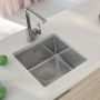 Zlewozmywak stalowy 44x44 cm stal ZPE010B Deante Egeria zdj.7
