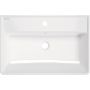 Umywalka 61x41 cm prostokątna ścienna-nablatowa biała CDT6U7S Deante Temisto zdj.3