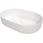 Umywalka 58x38 cm owalna nablatowa biała CGR6U6S Deante Round zdj.1