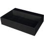 Umywalka 60x40 cm prostokątna nablatowa czarna CQRNU6M Deante Correo zdj.1