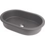 Umywalka 58x39 cm owalna podblatowa antracyt CQSTU6U Deante Silia zdj.1