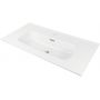 Umywalka 80x38.5 cm prostokątna meblowa-wpuszczana biała CTU6U8M Deante Tubo zdj.1