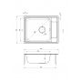 Zlewozmywak stalowy 63x50 cm stal ZEO011B Deante Soul zdj.2