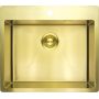 Zlewozmywak stalowy z syfonem 55x50.5 cm ZPOR10B Deante Olfato zdj.1