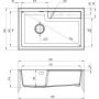 Zlewozmywak granitowy 80x50 cm szary/grafitowy/onyx ZQEG10B Deante Eridan zdj.2