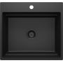 Zlewozmywak granitowy 56x52 cm szary/grafitowy/onyx ZRMG10A Deante Magnetic zdj.1