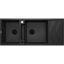 Zlewozmywak granitowy 116x50 cm szary/grafitowy/onyx ZRMG213 Deante Magnetic zdj.1