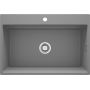 Zlewozmywak granitowy 76x52 cm szary/grafitowy/onyx ZRMS10B Deante Magnetic zdj.1