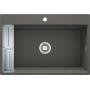 Zlewozmywak granitowy 76x52 cm antracyt ZRMT10B Deante Magnetic zdj.4