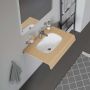 Umywalka 49.5x29 cm prostokątna podblatowa biała 0338490000 Duravit D-Code zdj.5