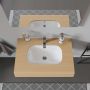 Umywalka 49.5x29 cm prostokątna podblatowa biała 0338490000 Duravit D-Code zdj.4