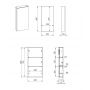 Szafka 40x12.6x80 cm boczna wisząca antracyt RE140400066610 Elita For All zdj.2