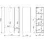 Szafka 59.6x31.6x100 cm boczna wisząca biała RE140600065290 Elita For All zdj.2