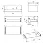 Szafka 80x44.9x28.1 cm podumywalkowa wisząca zielona RE080803027010 Elita Look zdj.2