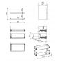 Szafka 80x44.9x63.5 cm podumywalkowa wisząca zielona RE080801027010 Elita Look zdj.2