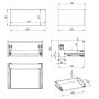 Szafka 60x44.9x28.1 cm podumywalkowa wisząca orzech RE080603027060 Elita Look zdj.2