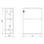 Szafka 20x45.1x63.5 cm boczna wisząca orzech RE110200027060 Elita Look zdj.2